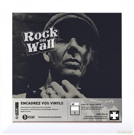 Rock on Wall Row12-Wh 12 Inch Vinyl Art Frame - White