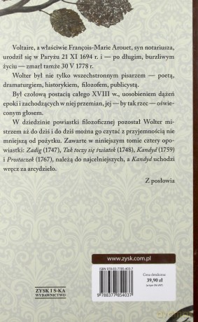 Powiastki filozoficzne - Wolter François [KSIĄŻKA]