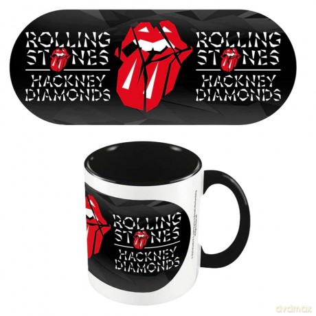 Rolling Stones (Black Diamond) Black Coloured-Inner Mug