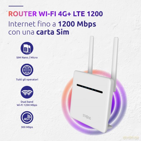 Router 4g Portatile 4lan 1200mbs