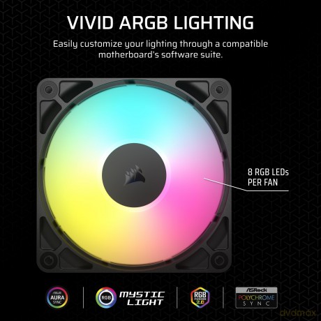 Rs120 Argb 120mm Fan Triple Pack