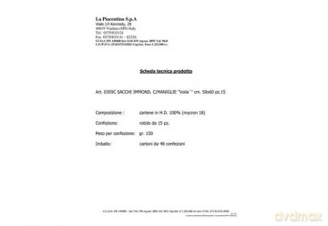 Sacchi Immond.15pz C/Maniglie 50x60