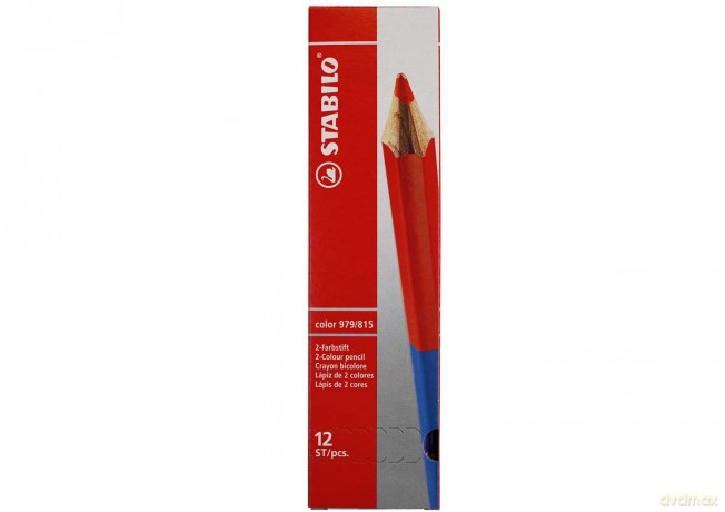 Scatola 12 Pz - Stabilo Bicolore Matita Standard Rosso/Blu
