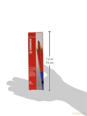 Scatola 12 Pz - Stabilo Bicolore Matita Standard Rosso/Blu