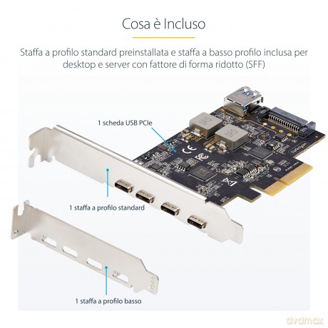 Scheda Pcie Usb A 5 Porte