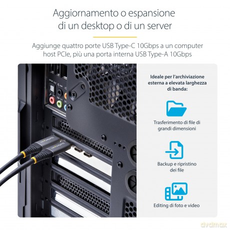 Scheda Pcie Usb A 5 Porte