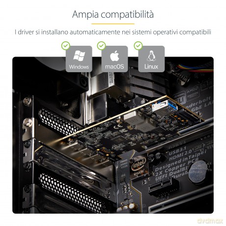 Scheda Pcie Usb A 5 Porte