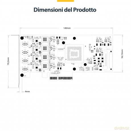 Scheda Pcie Usb-C 4 Porte 10gb