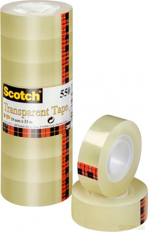 Scotch Economy Transparent Tape - 8 Rolls - 19 Mm X 33 M