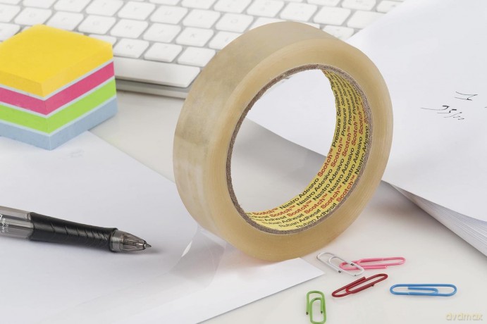 Scotch General Purpose Transparent Office Utility Tape - Clear - 8 Rolls - 19 Mm X 66 M