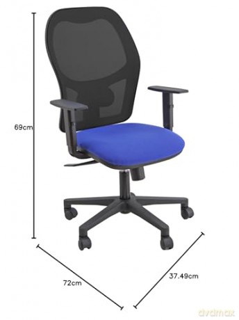 Sedia Oper Hubble Blu+Bracc Regol.