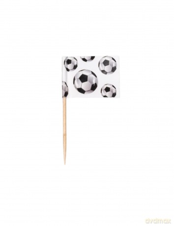 Set 24 Flag Picks Football. (7 Cm)