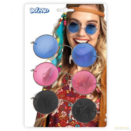 Set 3 Party Glasses John 3 Colours