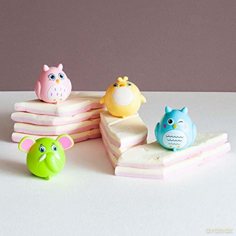Set 4 Pull Back Racing Animals 4 Ass. (4.5 X 5 Cm)