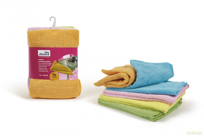 Set 5 Panni Microfib Multiuso 40x40