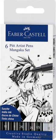 Set 6 Colori Pitt Artist Pen - N