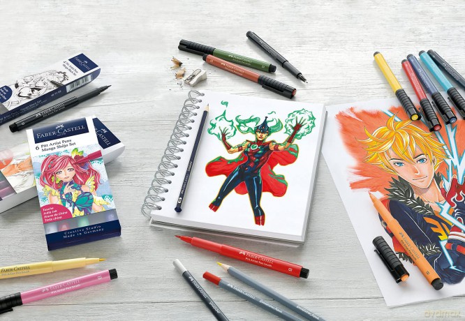 Set 6 Colori Pitt Artist Pen - N