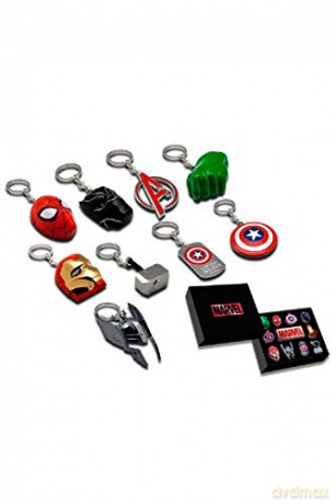 Set Brelok + Targhetta Metallici Marvel Avengers