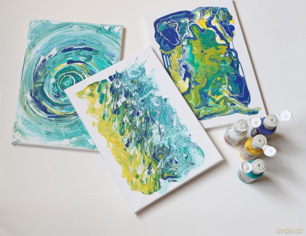 Set Pouring Pronto All'Uso 4 Color