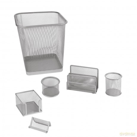 Set Ufficio 6 Pezzi Silver
