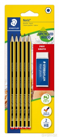 Set5matite Grafite Noris Hb 1gomma