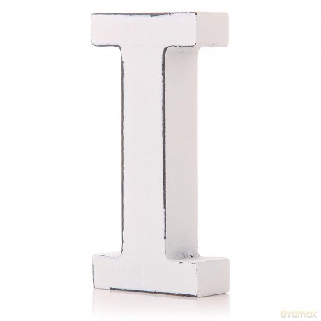 Shruti: Wooden Letter - 11cm 'I' White