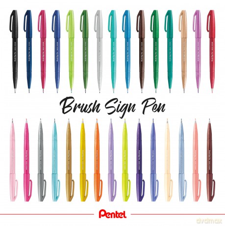 Sign Pen Brush Taschina 6pz-Basic