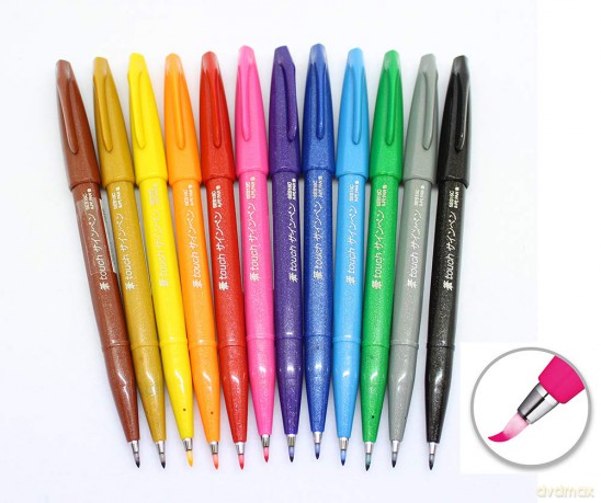 Sign Pen Brush Taschina 6pz-Basic