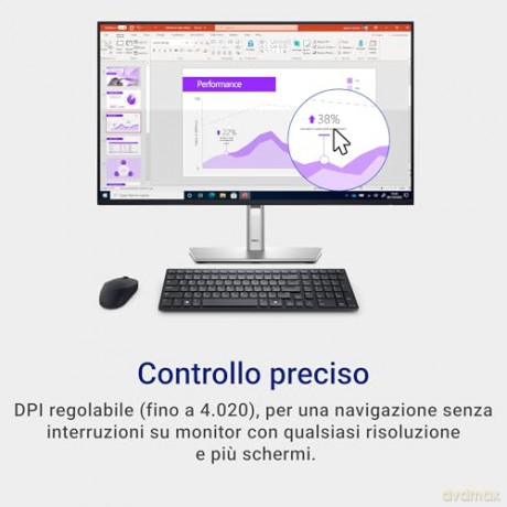 Silent Keyboard+Mouse Km555 Ita