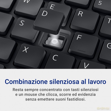 Silent Keyboard+Mouse Km555 Ita