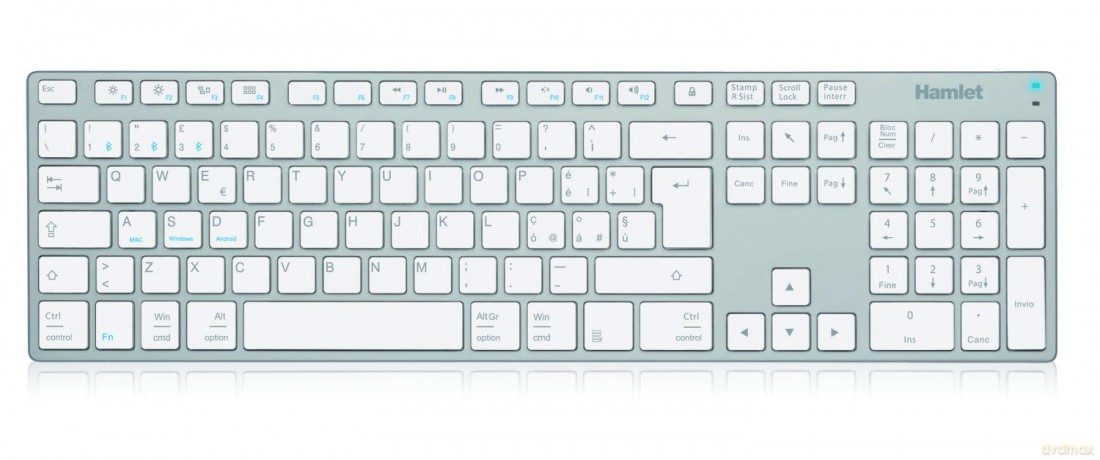 Silver Board Bluetooth Pc/Apple