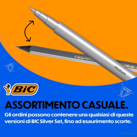 Silver Set Blocco Appunti + Penne