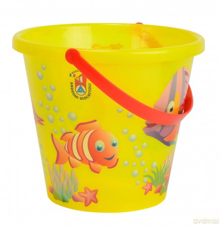 Simba Toys 107106525 Sand Bucket - Transparent With Fish Design