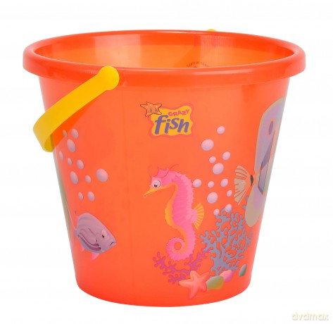 Simba Toys 107106525 Sand Bucket - Transparent With Fish Design