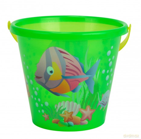 Simba Toys 107106525 Sand Bucket - Transparent With Fish Design