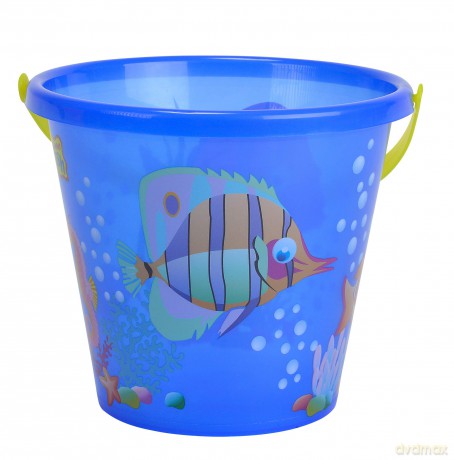 Simba Toys 107106525 Sand Bucket - Transparent With Fish Design