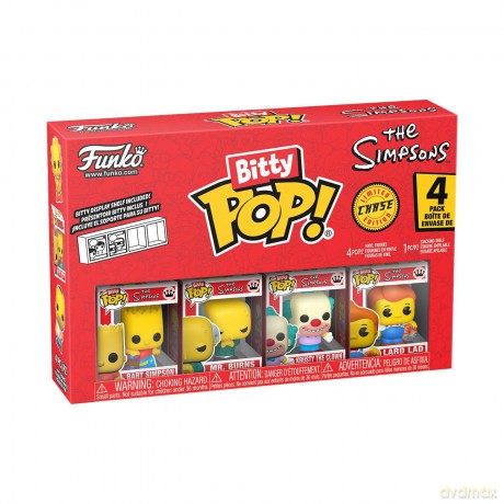 Simpsons - Bitty Pop 4 Pack 2.5cm - Bart