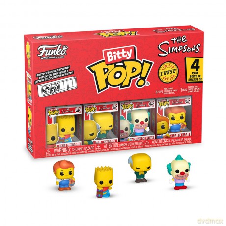 Simpsons - Bitty Pop 4 Pack 2.5cm - Bart