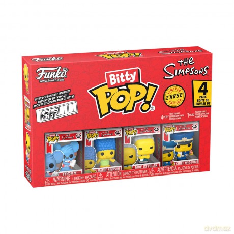 Simpsons - Bitty Pop 4 Pack 2.5cm - Itchy