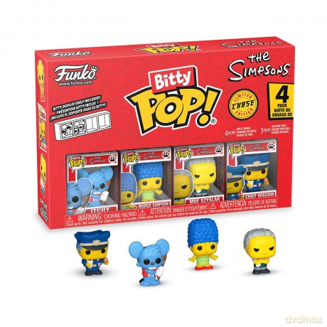 Simpsons - Bitty Pop 4 Pack 2.5cm - Itchy