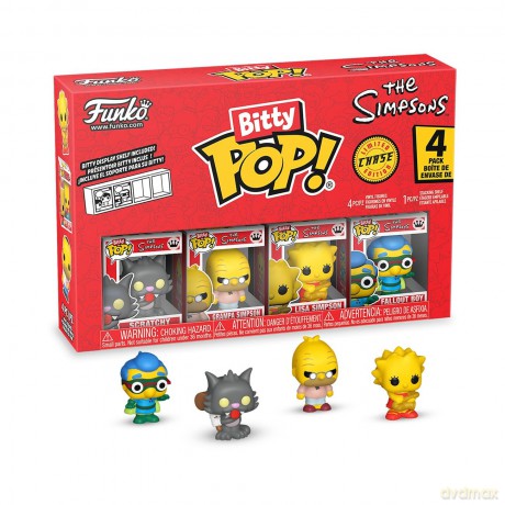 Simpsons - Bitty Pop 4 Pack 2.5cm - Scratchy