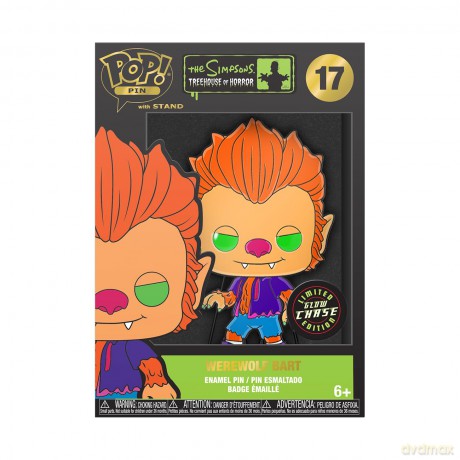Simpsons (The): Funko Pop! Large Enamel Pin - Werewolf Bart