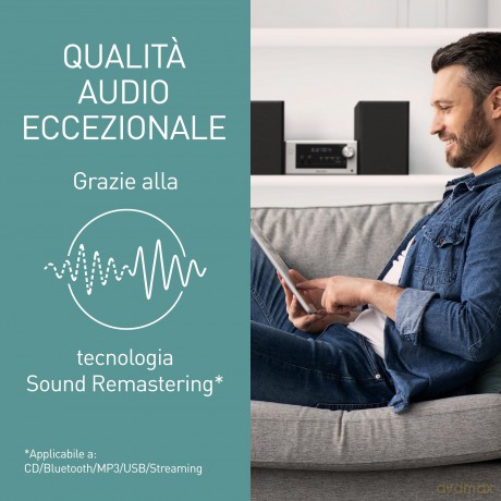 Sistema Micro 80w Cd Dab Bluetooth