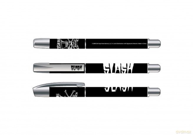 Slash Pen: Logo with Plastic Gel Ink