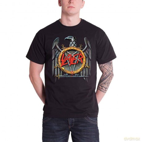 Slayer Men's Tee: Silver Eagle (Large)
