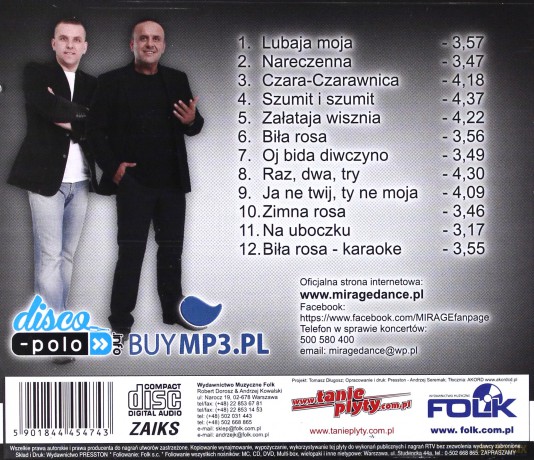 Mirage - Lubaja Moja [CD] 