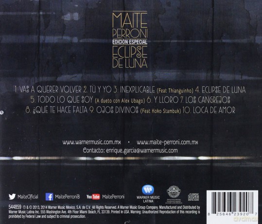 Maite Perroni: Eclipse De Luna [CD]
