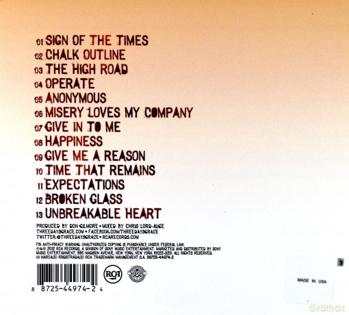 Three Days Grace: Transit Of Venus [CD]