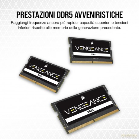 So Ddr5 64gb Pc 5600 Cl48 Corsair Kit 2x32gb Venge