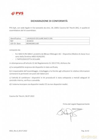 Soluzione Lavaocchi Sterile